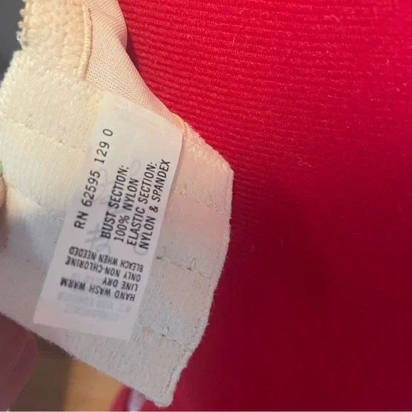 2FOR$30 Vintage Lilyette Nude Satin Bra With Underwire & Lace Size 34D - Picture 5 of 14